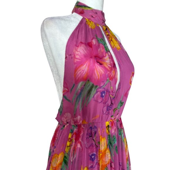 ROCOCO SAND Megan Maxi Dress in Pink Floral Small New Womens Long Gown - Picture 8 of 13